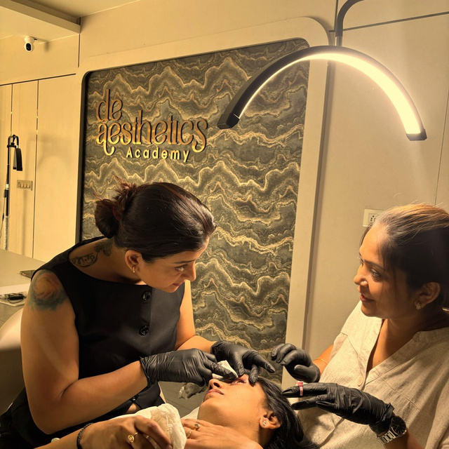 Bhavini Rathod focused during a procedure